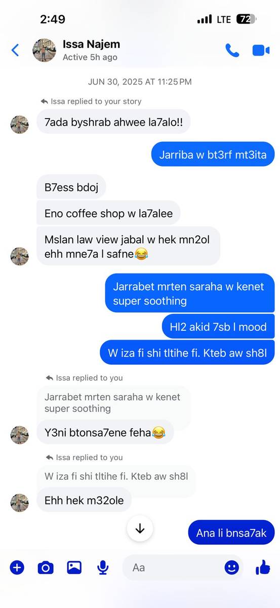 First chat